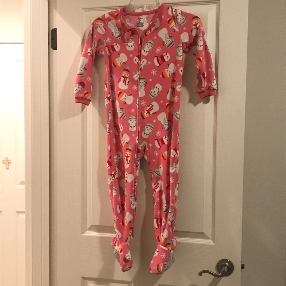 Carter’s Snowman Footed Pajama 5T